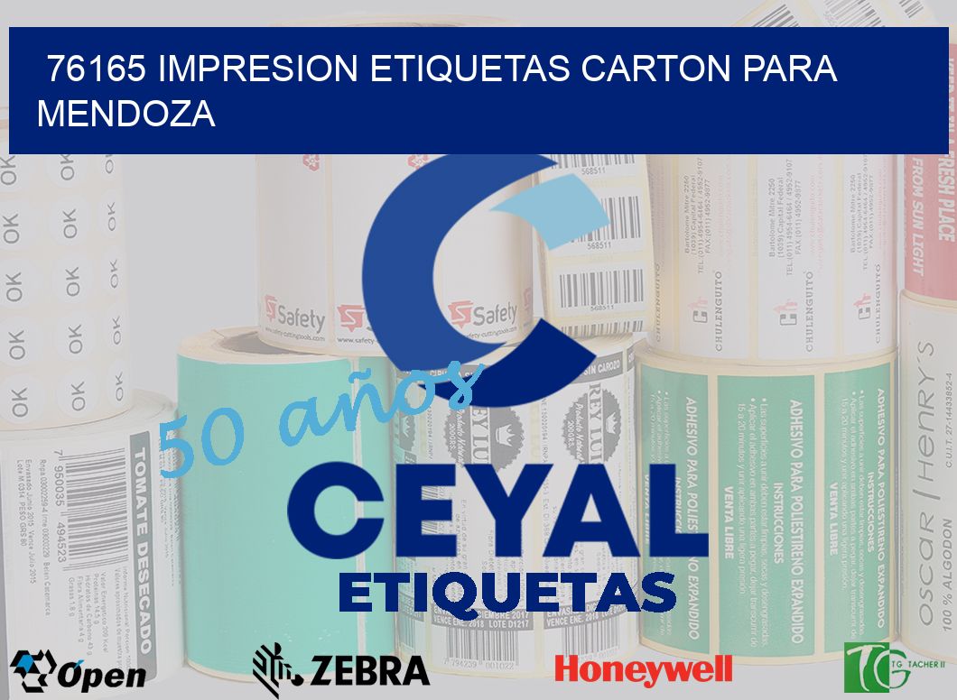 76165 IMPRESION ETIQUETAS CARTON PARA MENDOZA