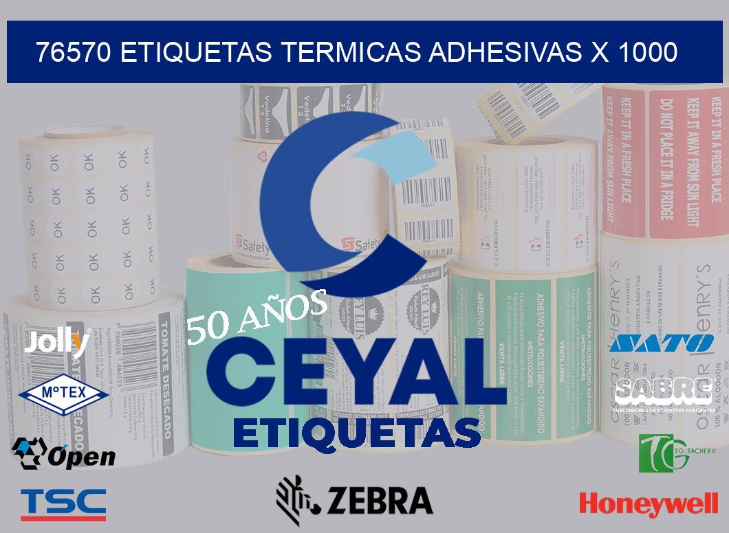 76570 etiquetas termicas adhesivas x 1000