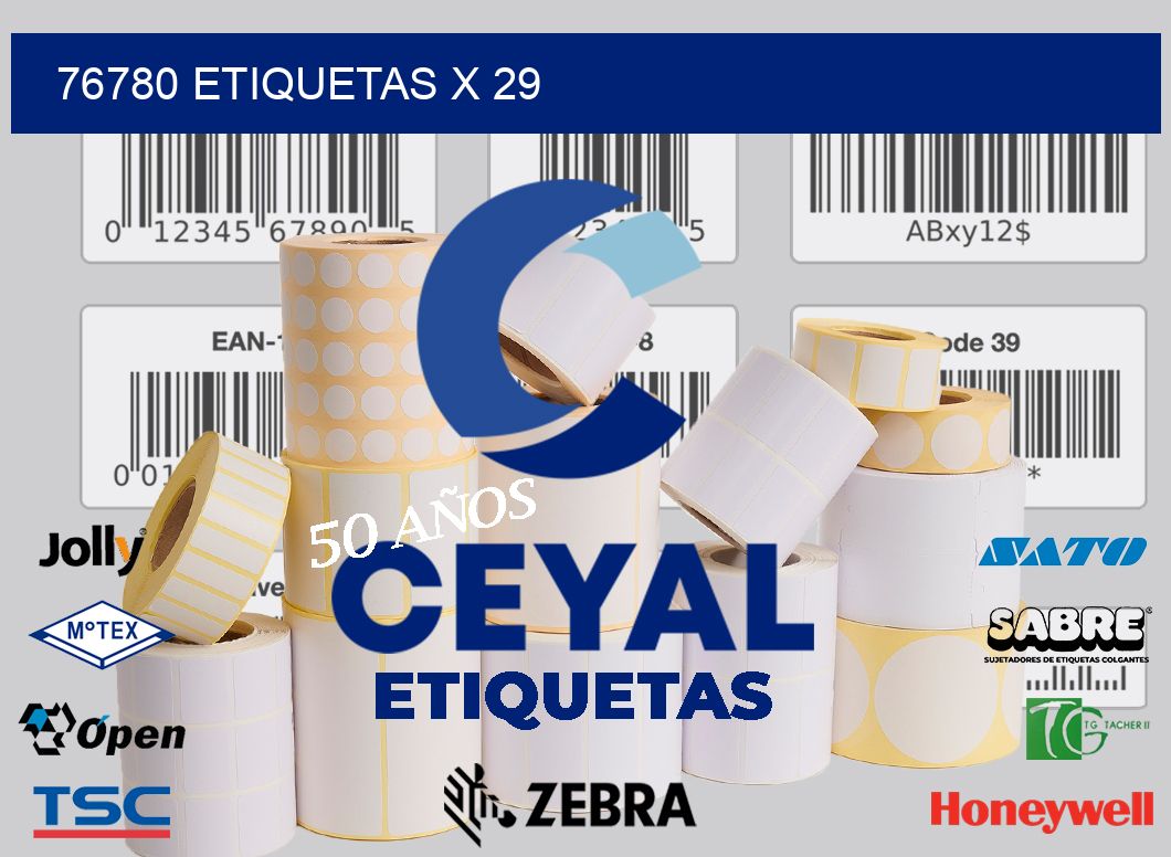 76780 Etiquetas x 29