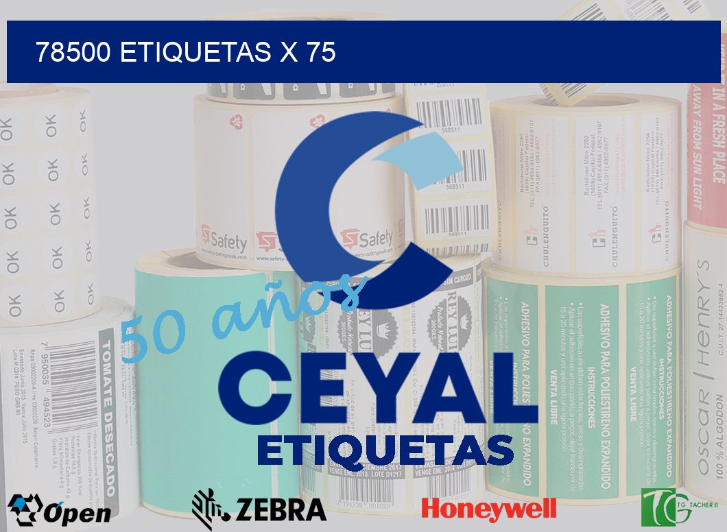 78500 Etiquetas x 75