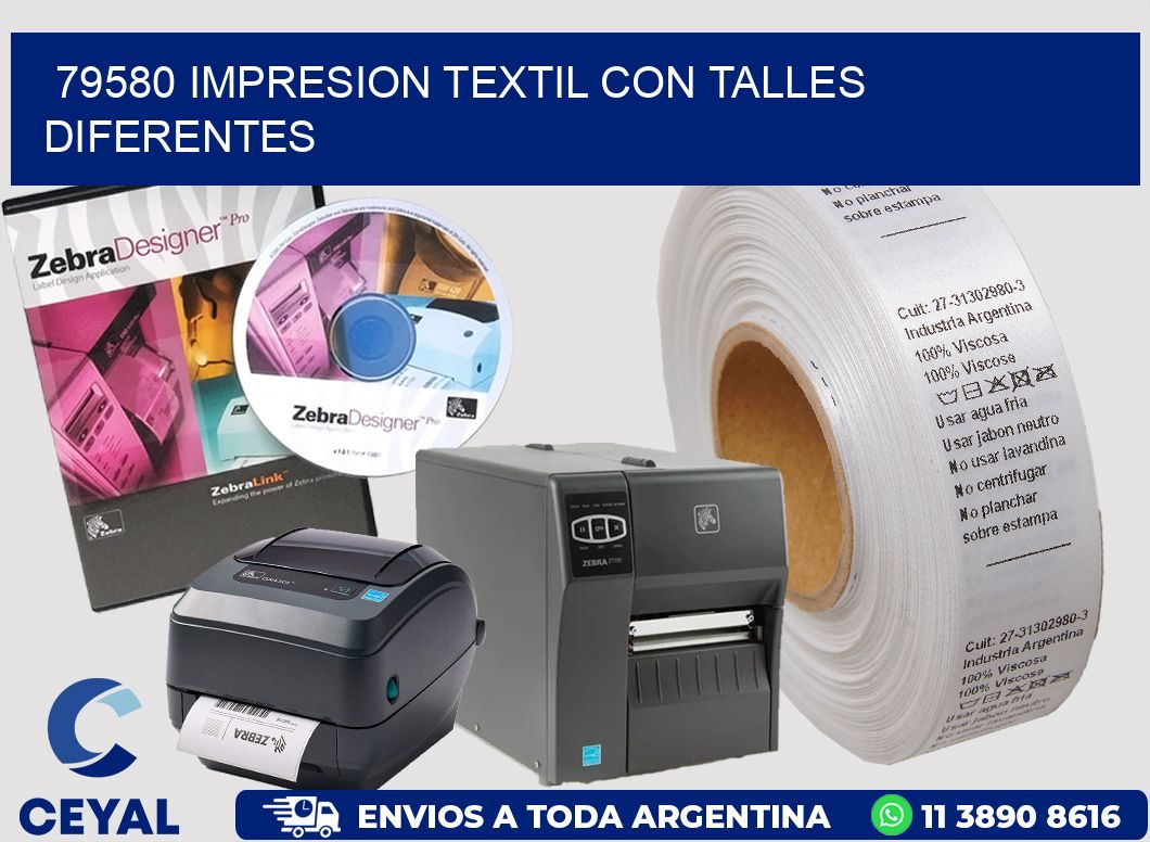 79580 IMPRESION TEXTIL CON TALLES DIFERENTES