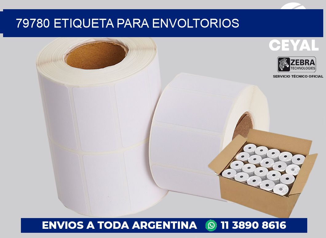 79780 ETIQUETA PARA ENVOLTORIOS