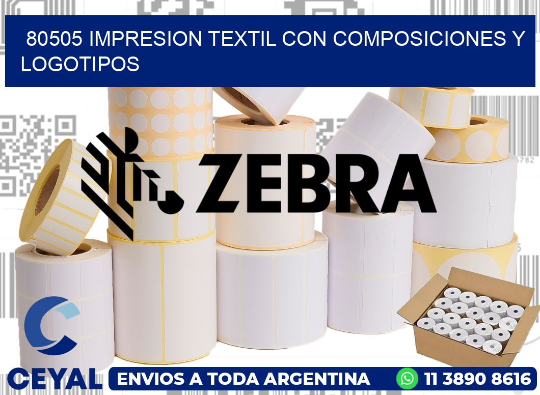 80505 IMPRESION TEXTIL CON COMPOSICIONES Y LOGOTIPOS