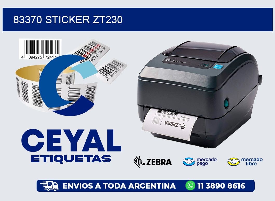 83370 STICKER ZT230