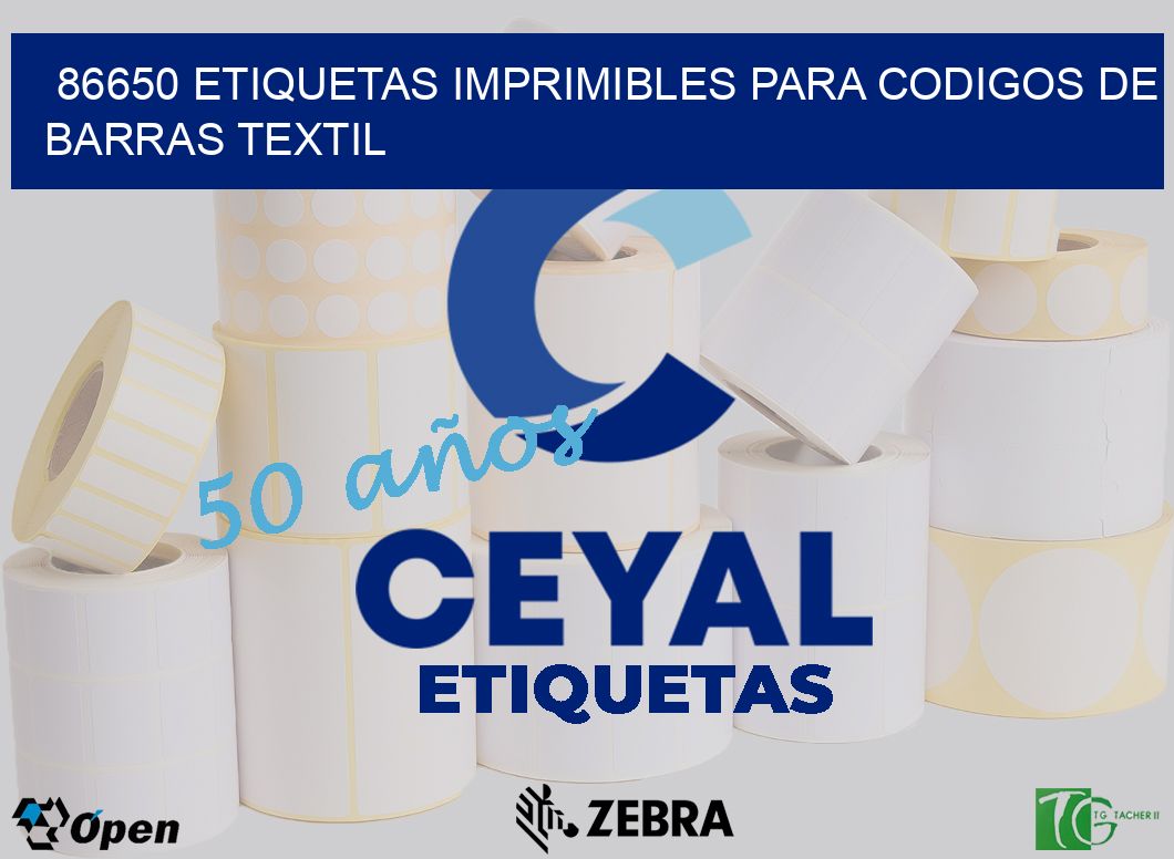 86650 ETIQUETAS IMPRIMIBLES PARA CODIGOS DE BARRAS TEXTIL