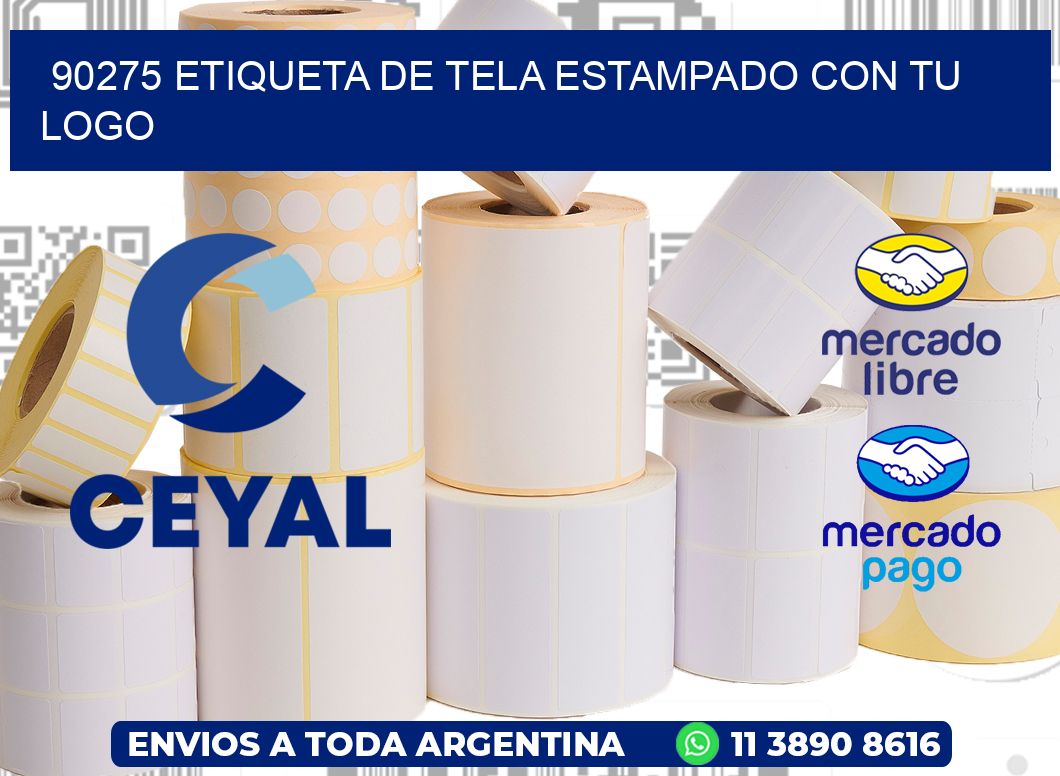 90275 ETIQUETA DE TELA ESTAMPADO CON TU LOGO