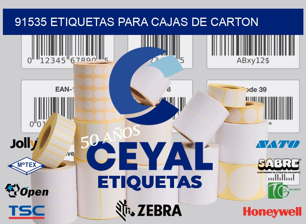 91535 ETIQUETAS PARA CAJAS DE CARTON