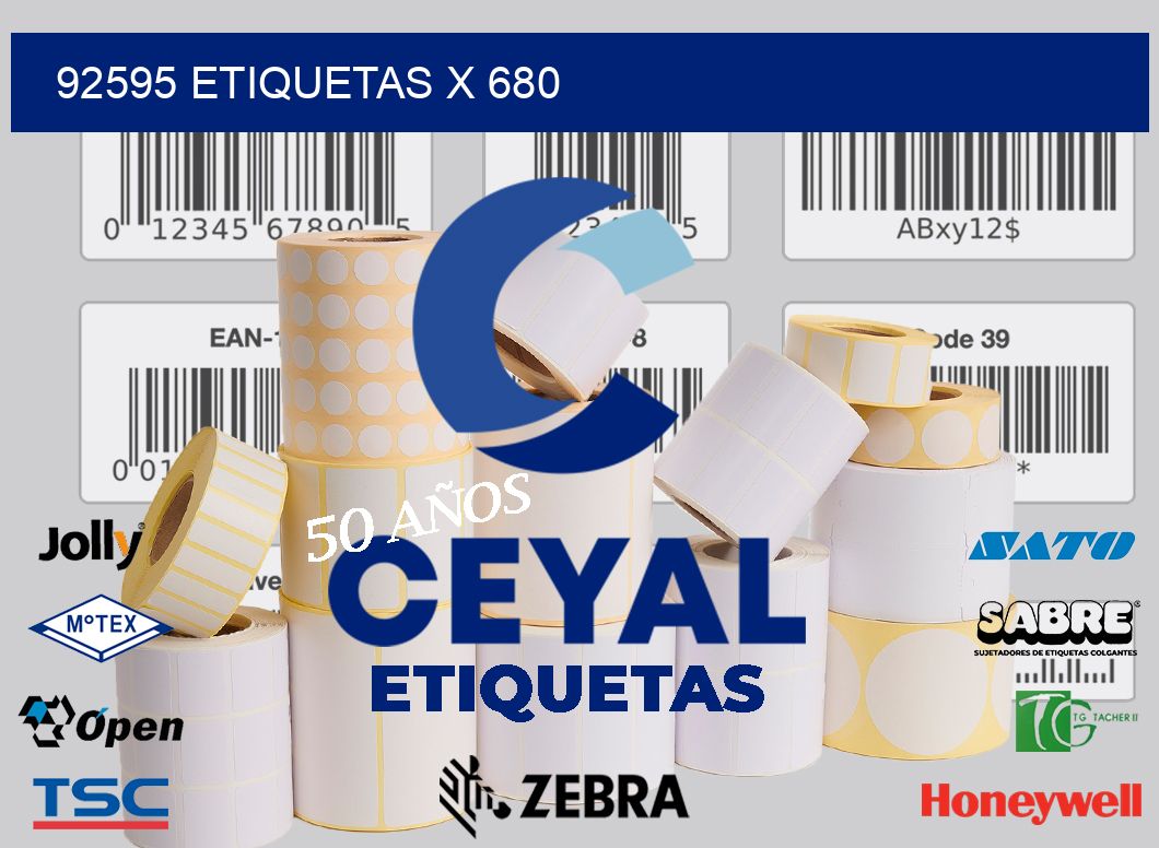 92595 Etiquetas x 680