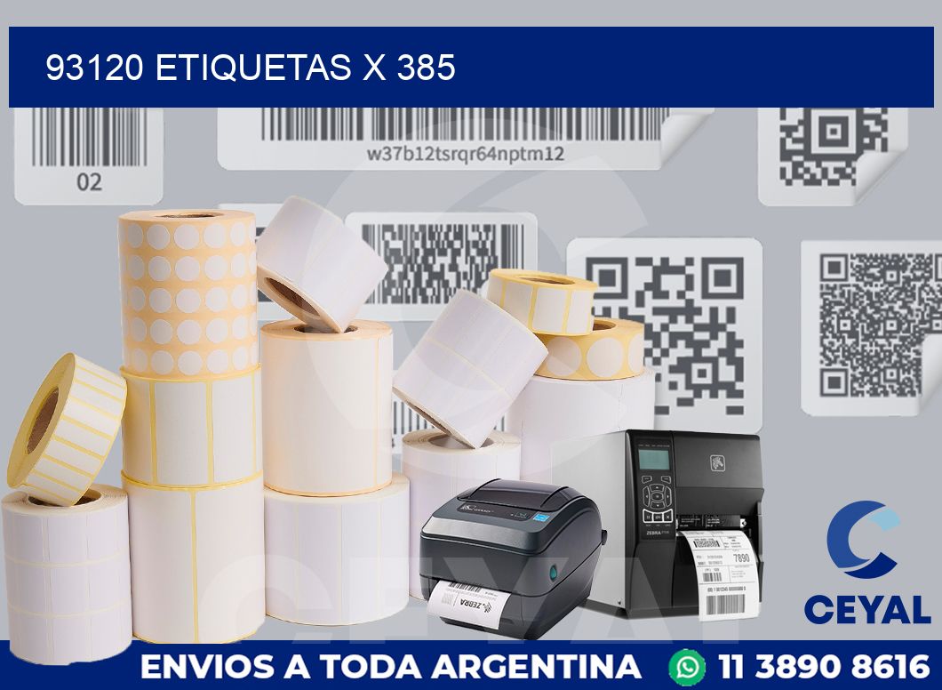 93120 Etiquetas x 385