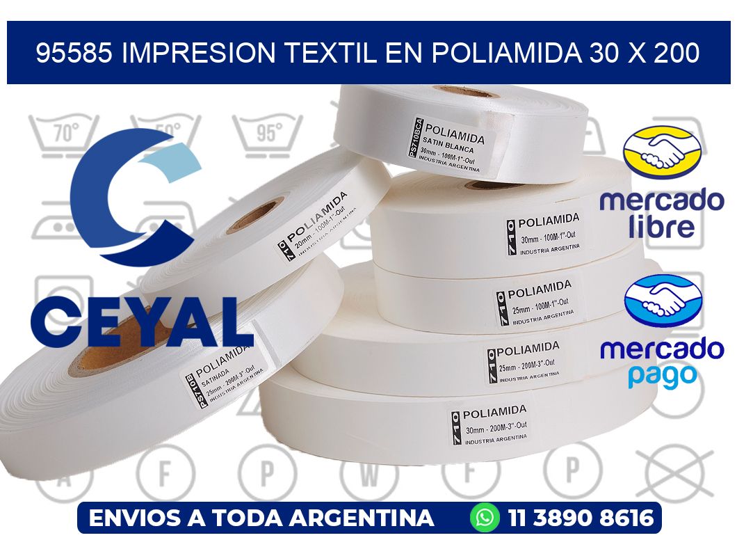 95585 IMPRESION TEXTIL EN POLIAMIDA 30 X 200