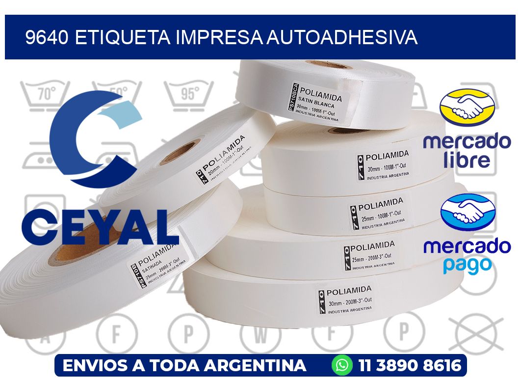 9640 ETIQUETA IMPRESA AUTOADHESIVA