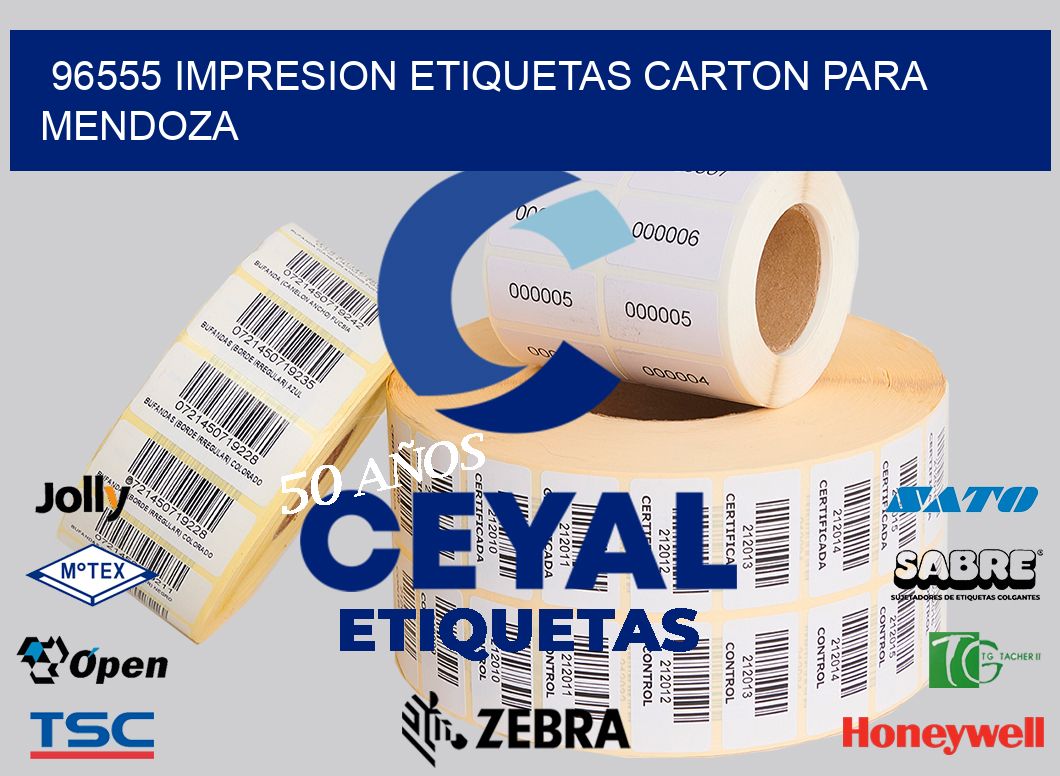 96555 IMPRESION ETIQUETAS CARTON PARA MENDOZA