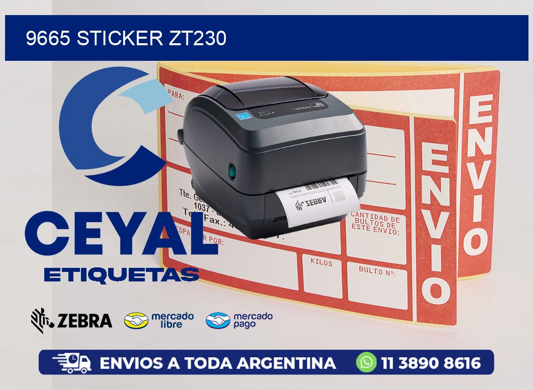 9665 STICKER ZT230