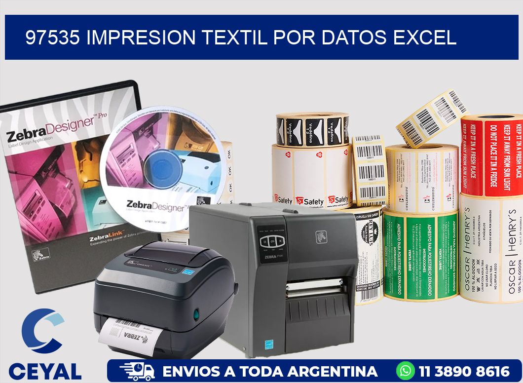 97535 IMPRESION TEXTIL POR DATOS EXCEL