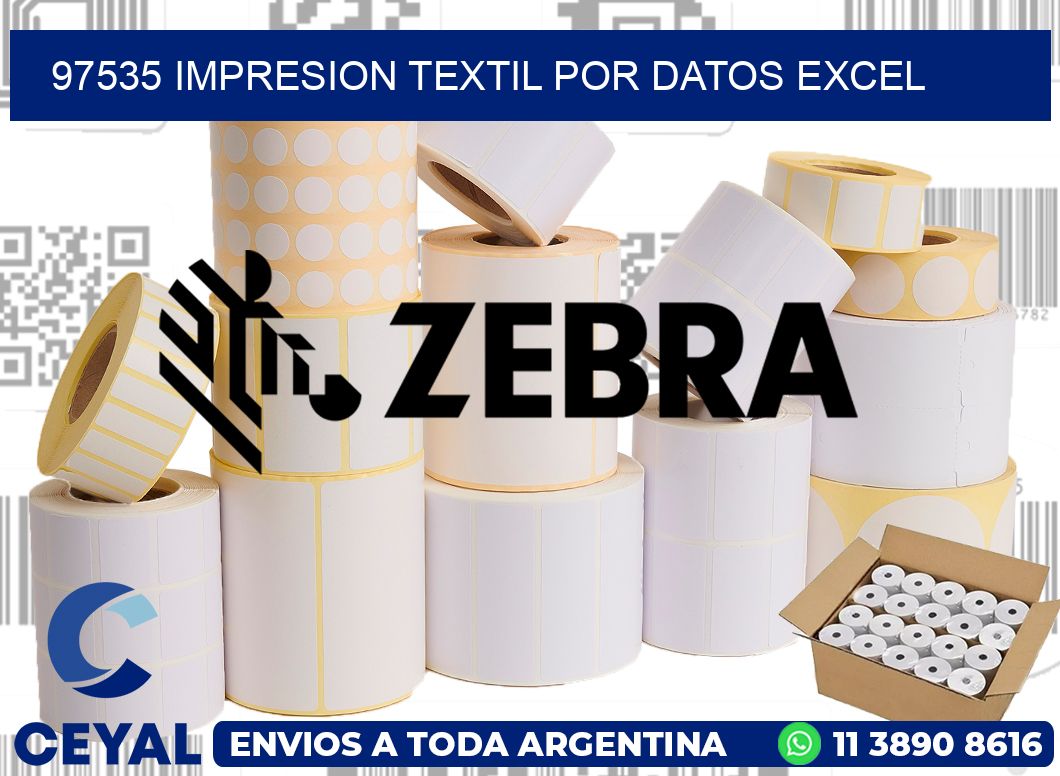 97535 IMPRESION TEXTIL POR DATOS EXCEL