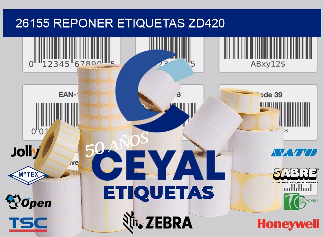 26155 REPONER ETIQUETAS ZD420