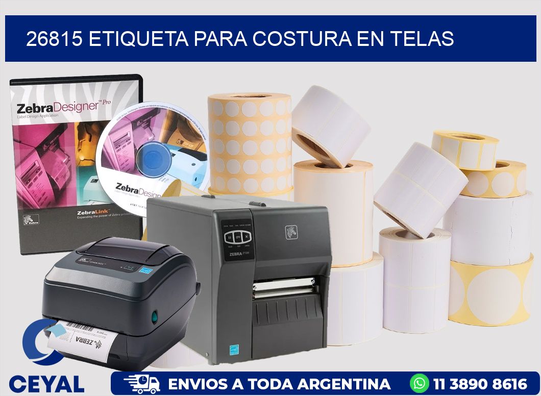 26815 ETIQUETA PARA COSTURA EN TELAS