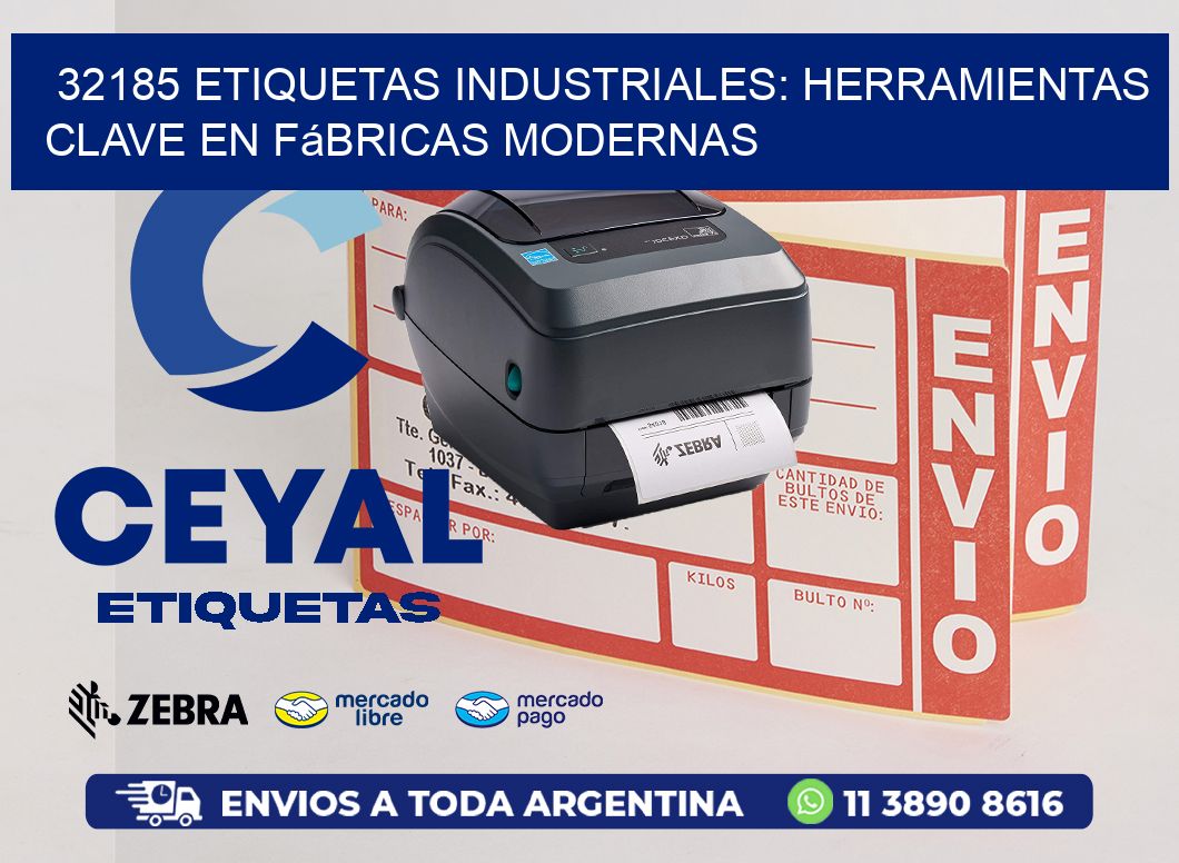 32185 Etiquetas Industriales: Herramientas Clave en Fábricas Modernas