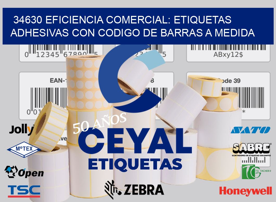 34630 EFICIENCIA COMERCIAL: ETIQUETAS ADHESIVAS CON CODIGO DE BARRAS A MEDIDA