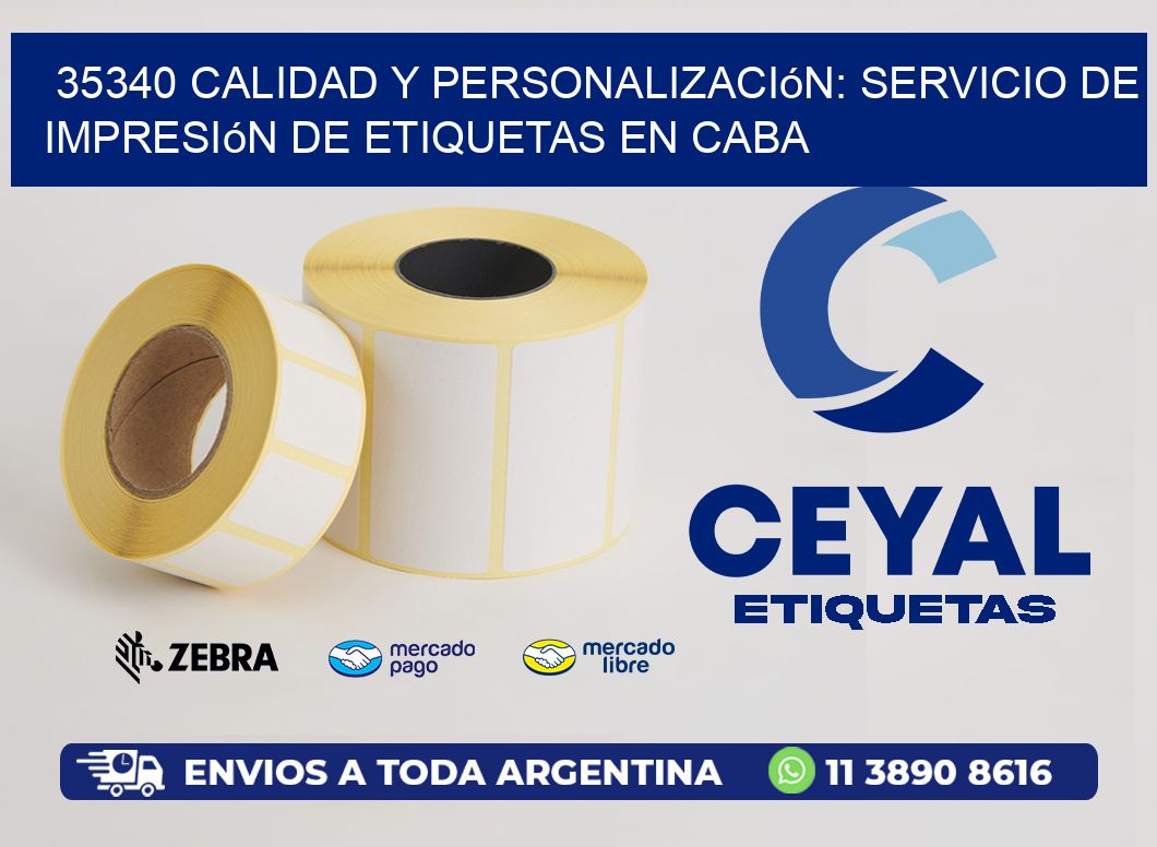 35340 Calidad y Personalización: Servicio de Impresión de Etiquetas en CABA