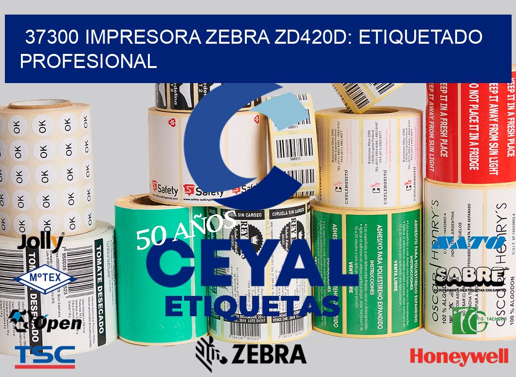 37300 Impresora Zebra ZD420D: Etiquetado Profesional