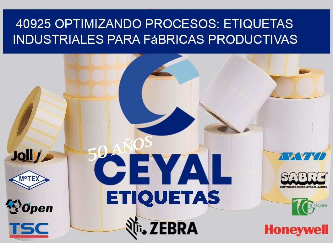 40925 Optimizando Procesos: Etiquetas Industriales para Fábricas Productivas