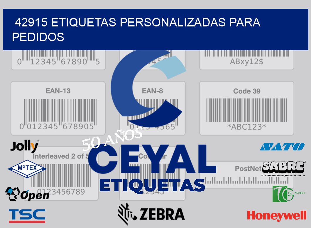 42915 ETIQUETAS PERSONALIZADAS PARA PEDIDOS