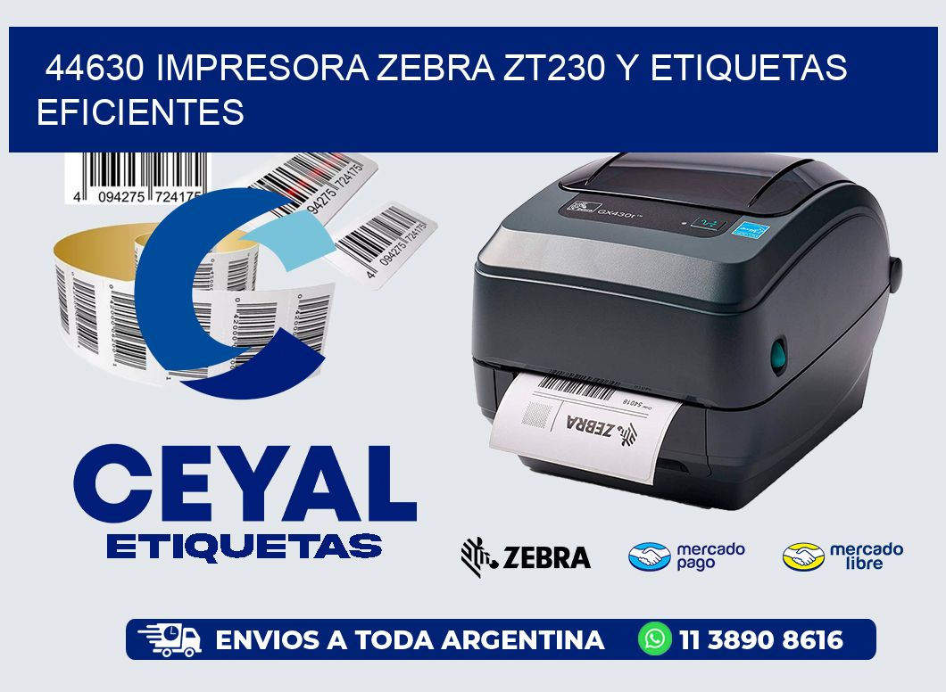 44630 Impresora Zebra ZT230 y Etiquetas Eficientes