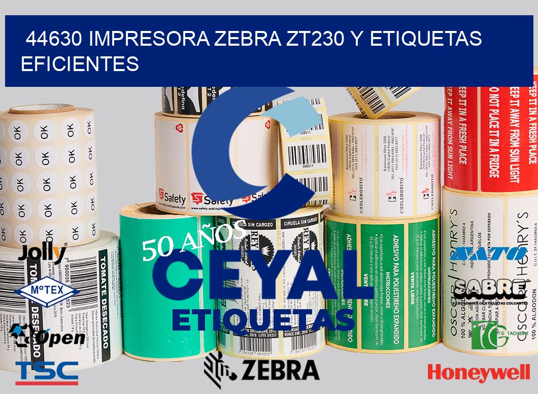 44630 Impresora Zebra ZT230 y Etiquetas Eficientes