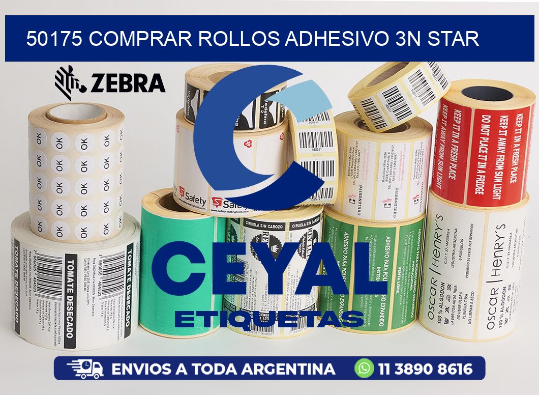 50175 COMPRAR ROLLOS ADHESIVO 3N STAR