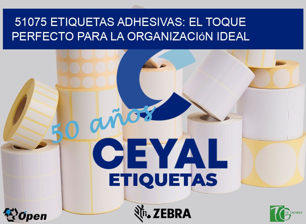 51075 Etiquetas Adhesivas: El Toque Perfecto para la Organización Ideal