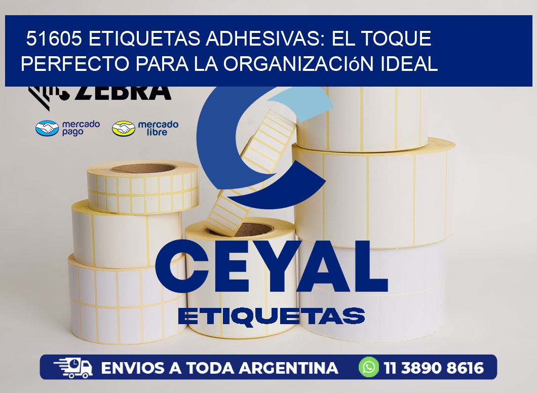 51605 Etiquetas Adhesivas: El Toque Perfecto para la Organización Ideal