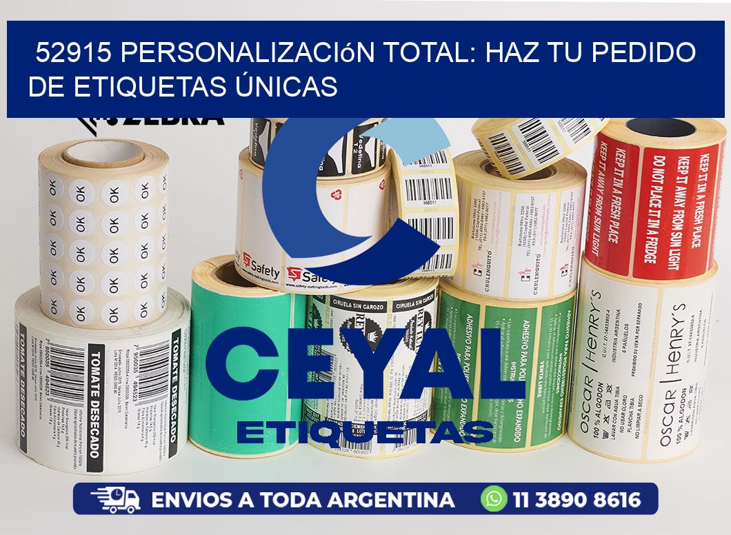 52915 Personalización Total: Haz tu Pedido de Etiquetas Únicas