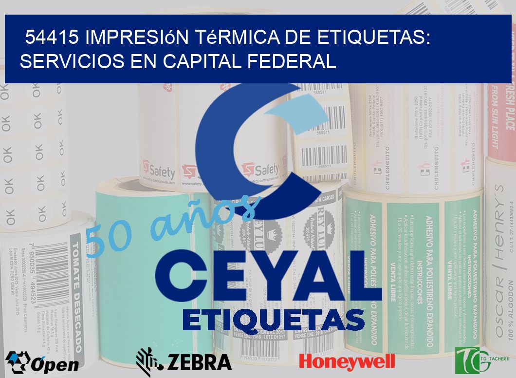 54415 Impresión Térmica de Etiquetas: Servicios en Capital Federal