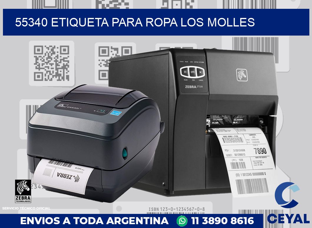 55340 ETIQUETA PARA ROPA LOS MOLLES