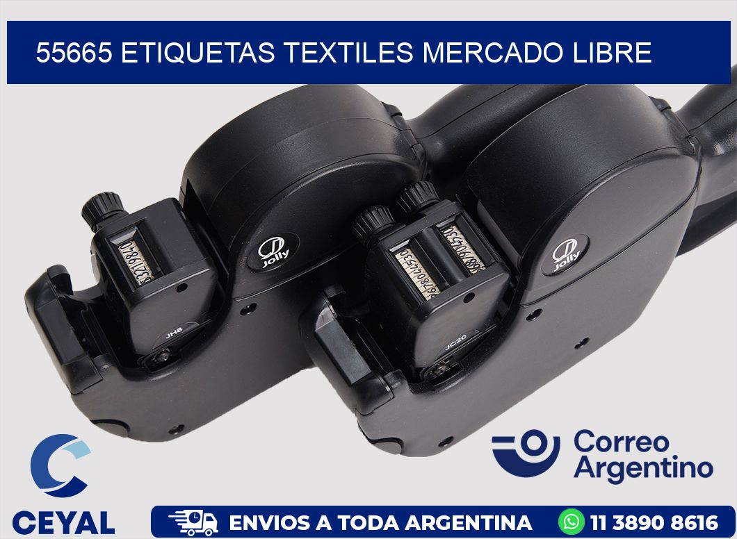 55665 ETIQUETAS TEXTILES MERCADO LIBRE