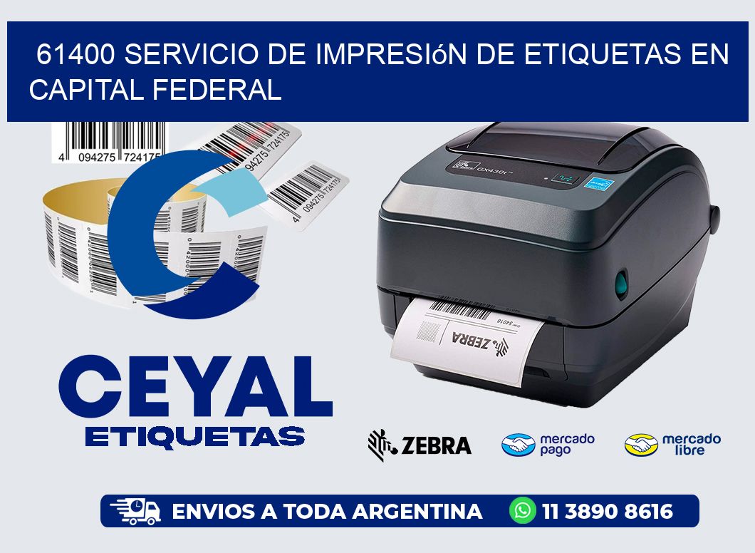 61400 Servicio de Impresión de Etiquetas en Capital Federal