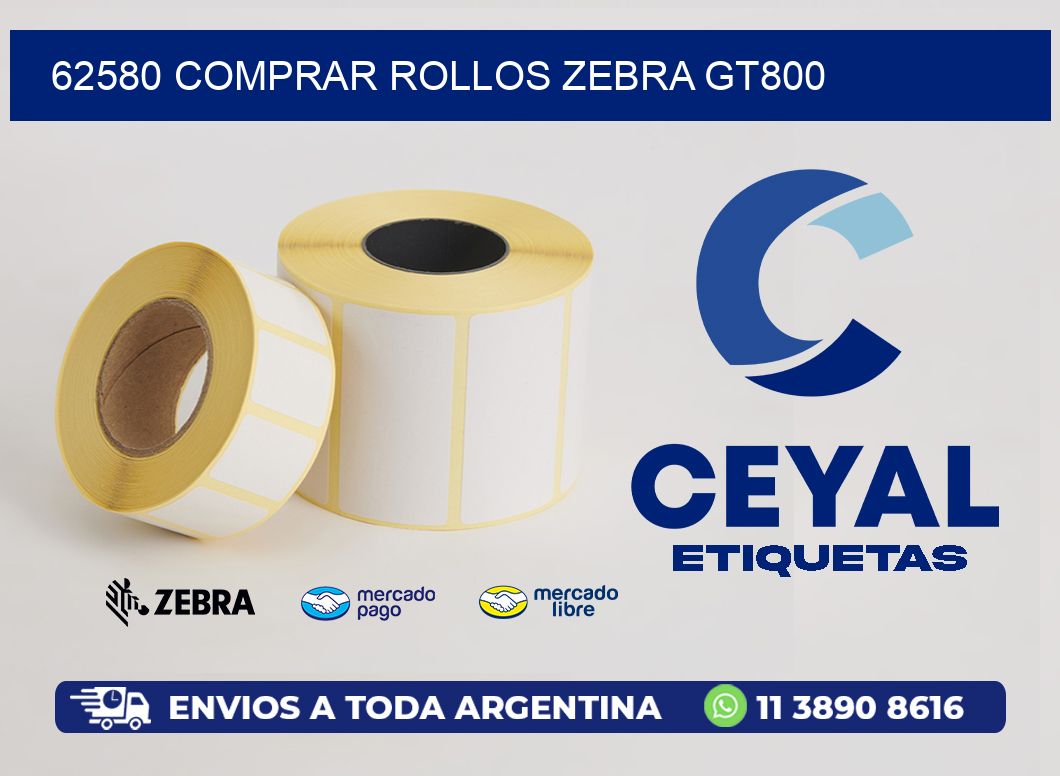 62580 COMPRAR ROLLOS ZEBRA GT800