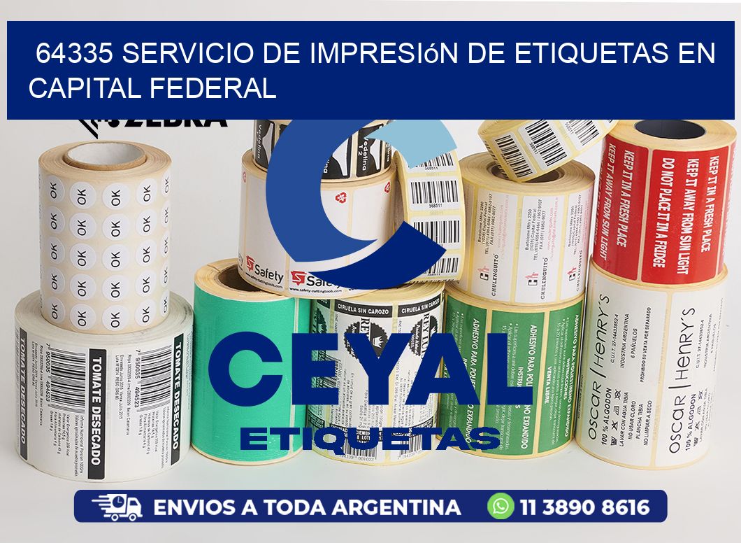 64335 Servicio de Impresión de Etiquetas en Capital Federal