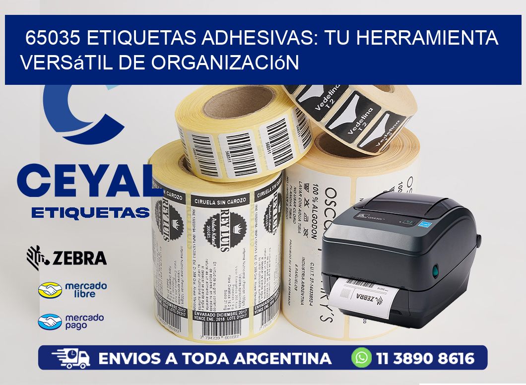 65035 Etiquetas Adhesivas: Tu Herramienta Versátil de Organización