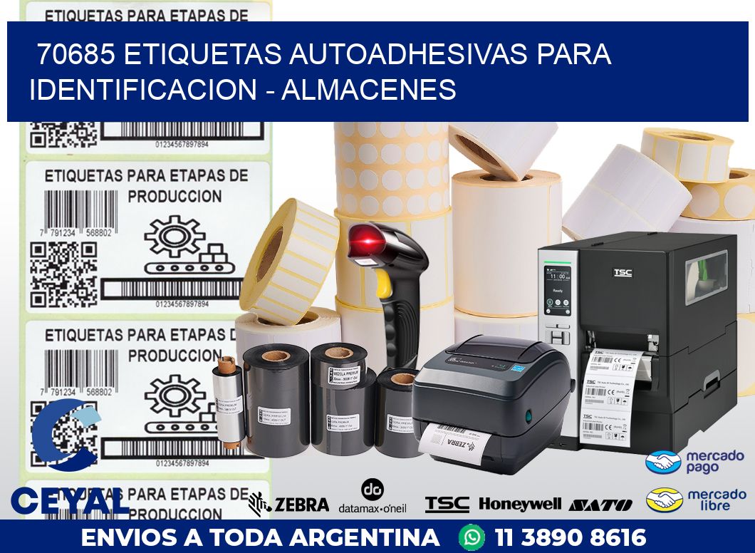 70685 ETIQUETAS AUTOADHESIVAS PARA IDENTIFICACION – ALMACENES