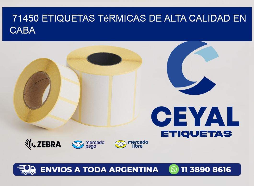 71450 Etiquetas Térmicas de Alta Calidad en CABA