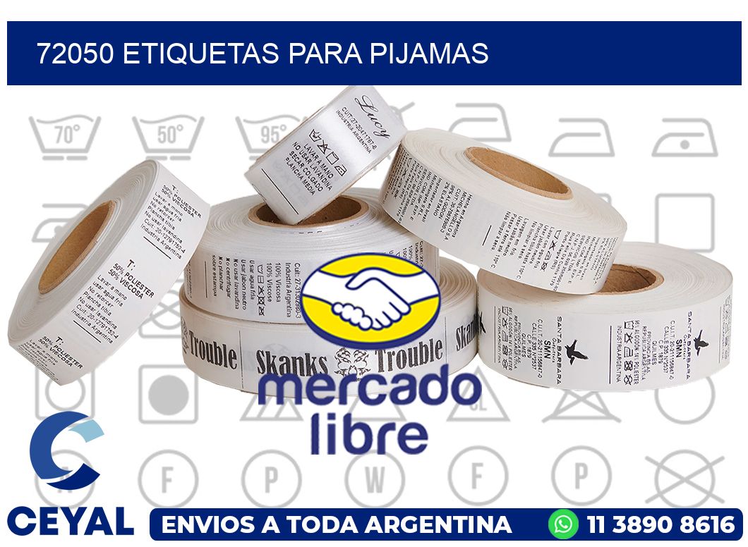 72050 ETIQUETAS PARA PIJAMAS