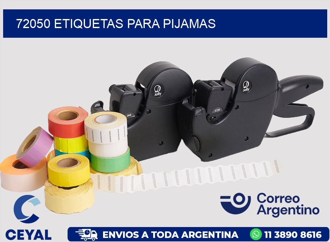 72050 ETIQUETAS PARA PIJAMAS