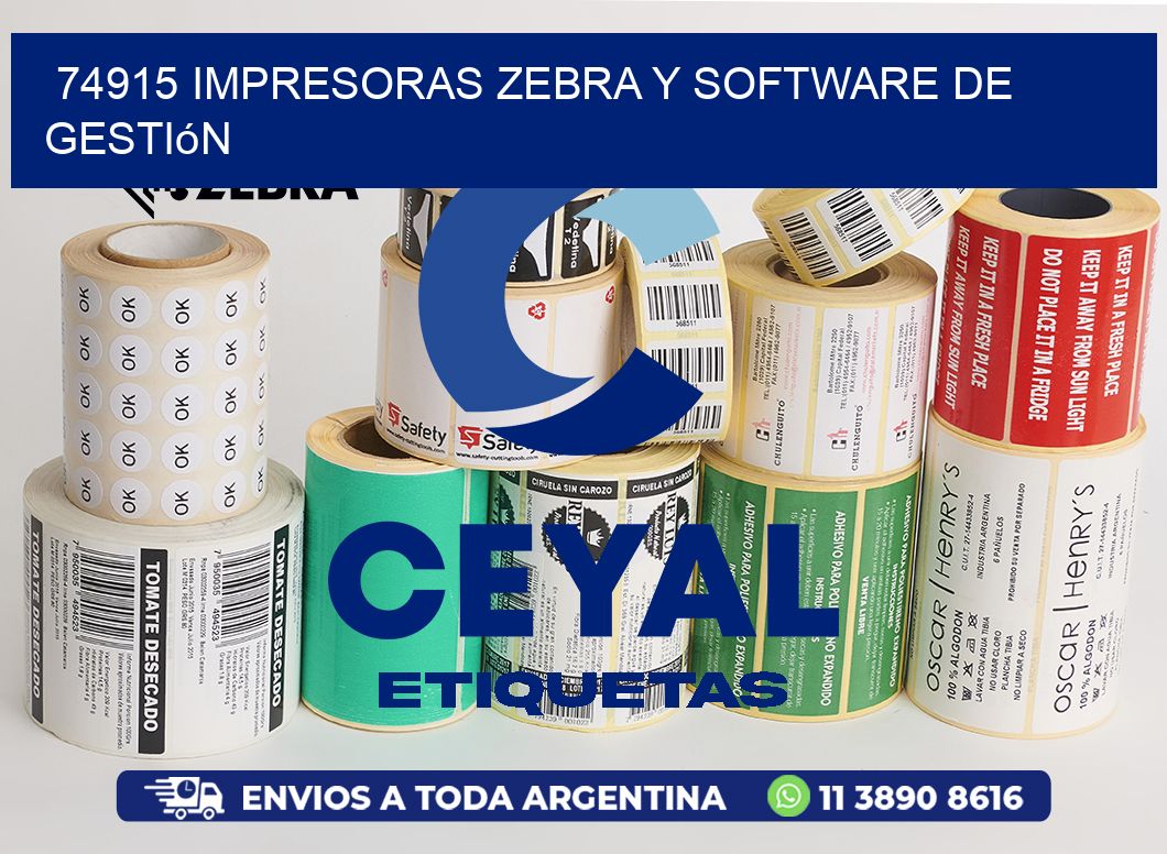 74915 Impresoras Zebra y Software de Gestión