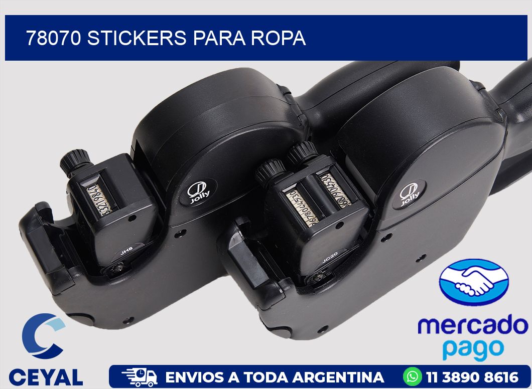 78070 STICKERS PARA ROPA