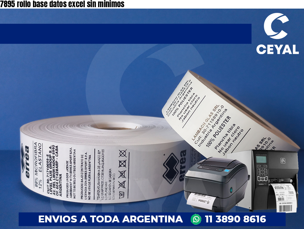 7895 rollo base datos excel sin minimos