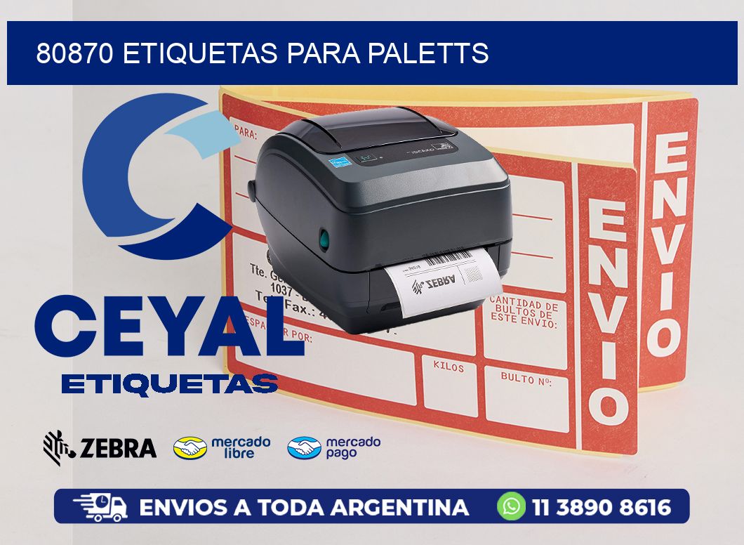 80870 Etiquetas para paletts