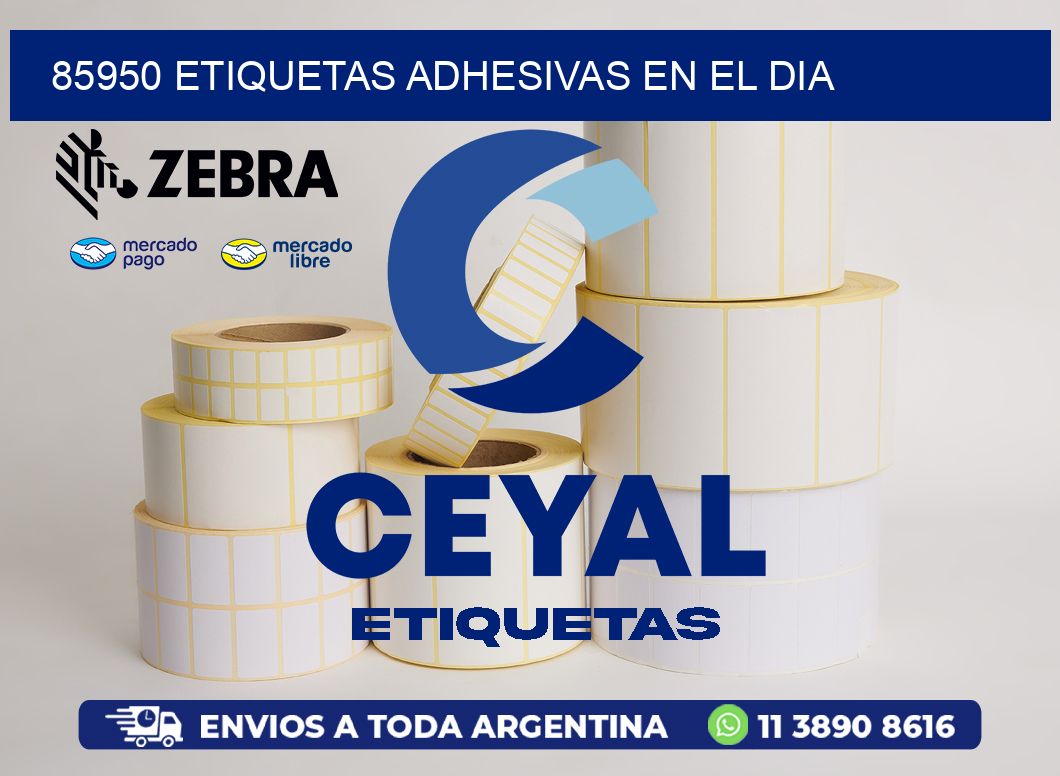 85950 ETIQUETAS ADHESIVAS EN EL DIA