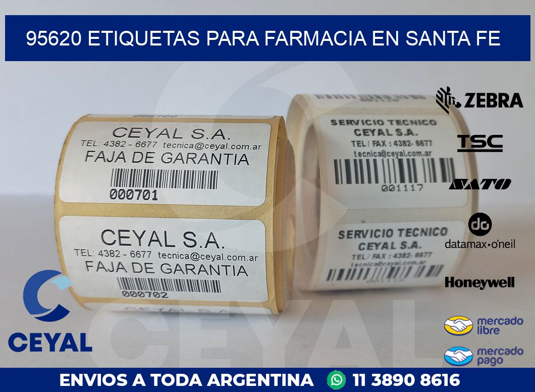 95620 ETIQUETAS PARA FARMACIA EN SANTA FE